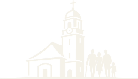 Logo der Hoffnungsstiftung: Hoffnungskirche mit Familie